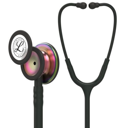3M Littmann Classic III stethoscope Black with Rainbow Finish Chestpiece 5870