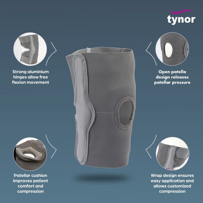 TYNOR ELASTIC KNEE SUPPORT, D 08 Surgical Shoppe