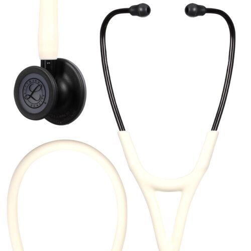 3M™ Littmann® Cardiology IV™ Diagnostic Stethoscope – 6186C | Black Matte Chestpiece with Alabaster Tube