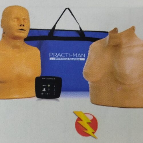 Adult Electronic CPR Training Manikin( Advance) Torso plus with wireless monitor (with carrying bag) Adult Male with Female Skin